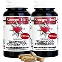 Kroeger Herb产品、禾木草、黑胡桃、Clove、Quassia、禾木Detox Cleanse - Wormwood Capsules、非GMO、Gluten Free、无防腐剂或填充剂 - 200 Capsules,美国制造