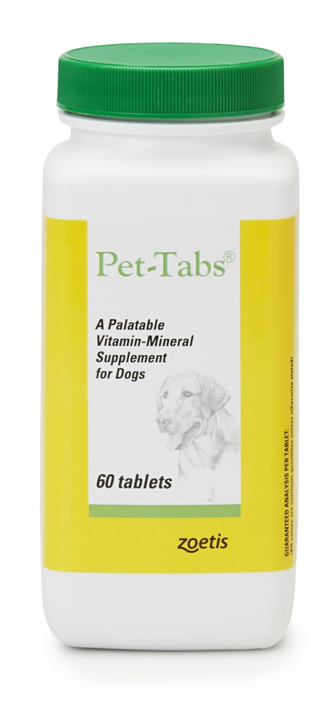 Pet-Tabs 多维他明和矿物质 狗,可切片,60 瓶子伯爵