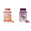 SmartyPants Kids 多维他命胶类和亲生免疫包:Omega 3 Fish Oil(EPA/DHA),维生素D3,C,维生素B12,B6,消化和免疫支助补编(30天供应)