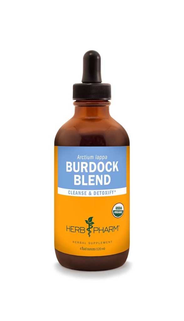 Herb Pharm Burdock 混合液体提取器,用于支持清洁和戒毒 - 4 Ounce