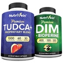 TUDCA营养素Premium TIM补充剂包:用于解毒、平衡和福利的高吸收TUDCA补充剂和DIM
