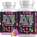NAC Chanca Piedra Beet Root Artichoke Dandelion Root - 肝脏补充剂 Plus Astragalus TUDCA Choline & Ginger - 120 计数
