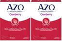 AZO Cranberry Urinary Tract 健康补编,1 服务:1 玻璃 Cranberry Juice,无糖 Cranberry 药丸,50 count (Pack of 2)