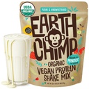 Earth Chimp Organization Vegan蛋白粉 - 配有Probiotics - 非转基因生物,乳品免费,Non Whey, 男女植物蛋白粉,Gluten免费 - 26 services 32 Oz (Plain & Unsweed)