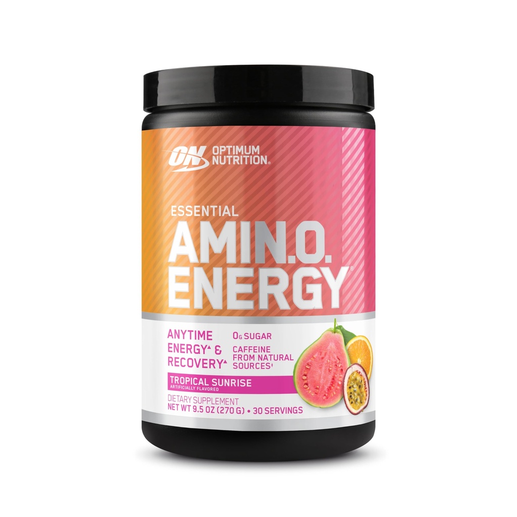 最佳营养 新Flavor 氨基能源 - 预研用绿色茶叶,BCAA,氨基酸,Keto Friendly,绿色咖啡提取,能源粉 - 热带日出,30种服务(包装5月Vary)