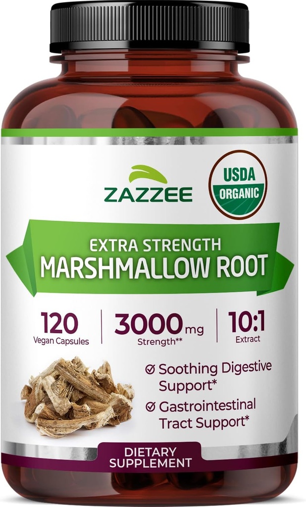 Zazzzee USDA 有机马什马洛根 10:1 提取,3000 mg 强度,120 Vegan Capsules 4个月供应,标准化,集中10X 提取,100% 蔬菜,全自然,非GMO,美国制造