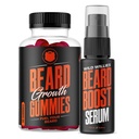 野生威利斯 胡子生长 双重威胁: 胡子生长 Gummys 和 Seum Kit for Men - Biotin, Cafeine 和基本生长油 for Fuller, Thicker Facial Hair - 胡子维生素和增强熊生长