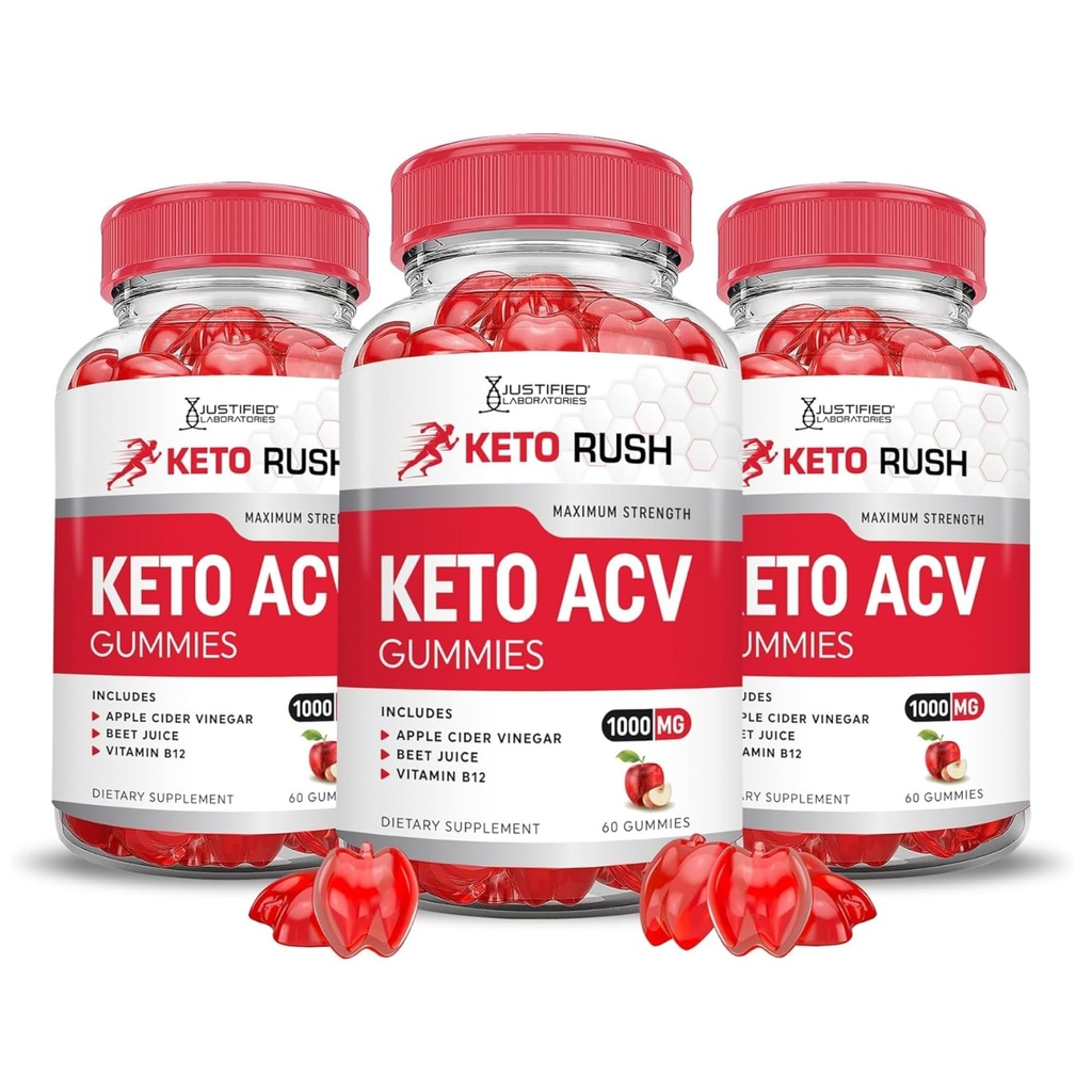 合理实验室(3 Pack Keto Rush Keto ACV Apple 苹果苹果苹果酒 苹果酒 葡萄酒 佐料 配以石榴甜菜汁 配料 B12 Vegan Non GMO 180 Gummys)