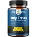 Lung Detox Mullein Leaf Capsules - 净化Mullein Lung Cleanse Complex with NAC Quercetin & Cordyceps 提取器 - 叶草呼吸学补充 Sinus豁免和呼吸支持 60ct