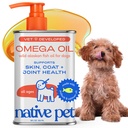 原生宠物 Omega 3 鱼油换狗和猫 - 推广健康皮肤,光鲜大衣,和强关节 - 用野生阿拉斯加沙门油换狗 - 味道,快速吸食 Omega 3 6 9 液体补充品 - 8oz