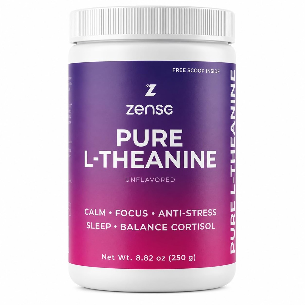 纯L-Theanine 粉末 100% [266gm-1,250 services] 天然L-Theanine 补充剂 - 只有 1 Informedient,无糖,Soy,Filler, Melatonin, Non-GMO, Vegan