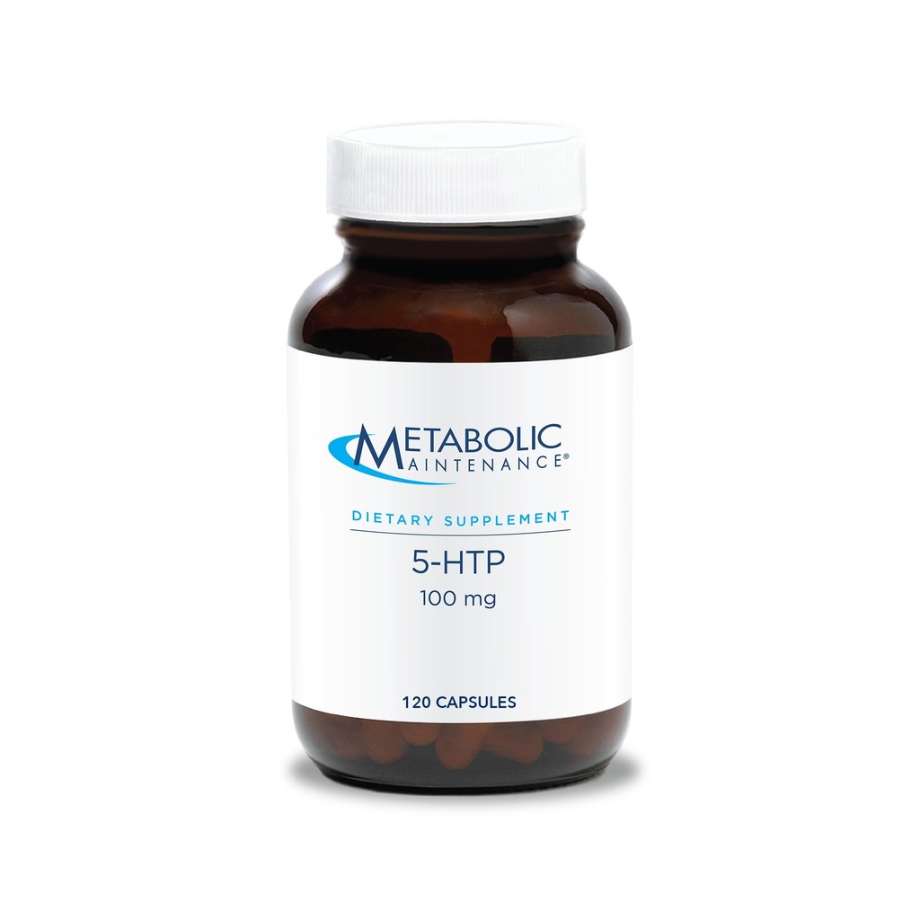 代谢维持 5-HTP - 交付100毫克 5-Hydroxytryptophan - 支持血清素途径,正面展望和安息 - 120次服务 - 120次卡普尔
