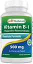 最佳天然素维生素B1作为Thiamine Mononitrate 500 mg 120 片剂(120个计数(一包))