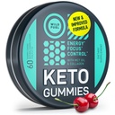 MCT Oil Keto Gummys Collagen代谢促进器 - Prewout Gummy Energy Chews Keto Candy - 物理和精神能量,低碳,低卡路里 - 60 樱桃 Collagen Gummys for Men