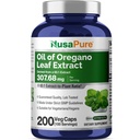NusaPure Oregano Oil Extract 20000mg | 200 Veggie 粉末 Capsules | 自然产生卡瓦科罗尔 | Non-GMO 和 extract 65:1