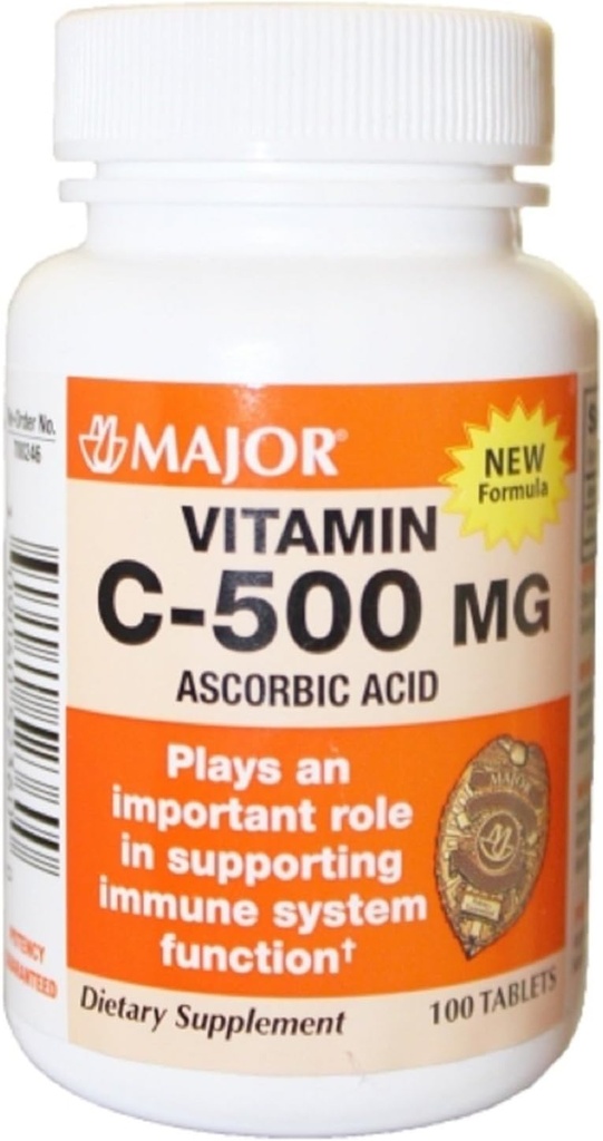 主要维生素C 500毫克-100 Tabs(3包)