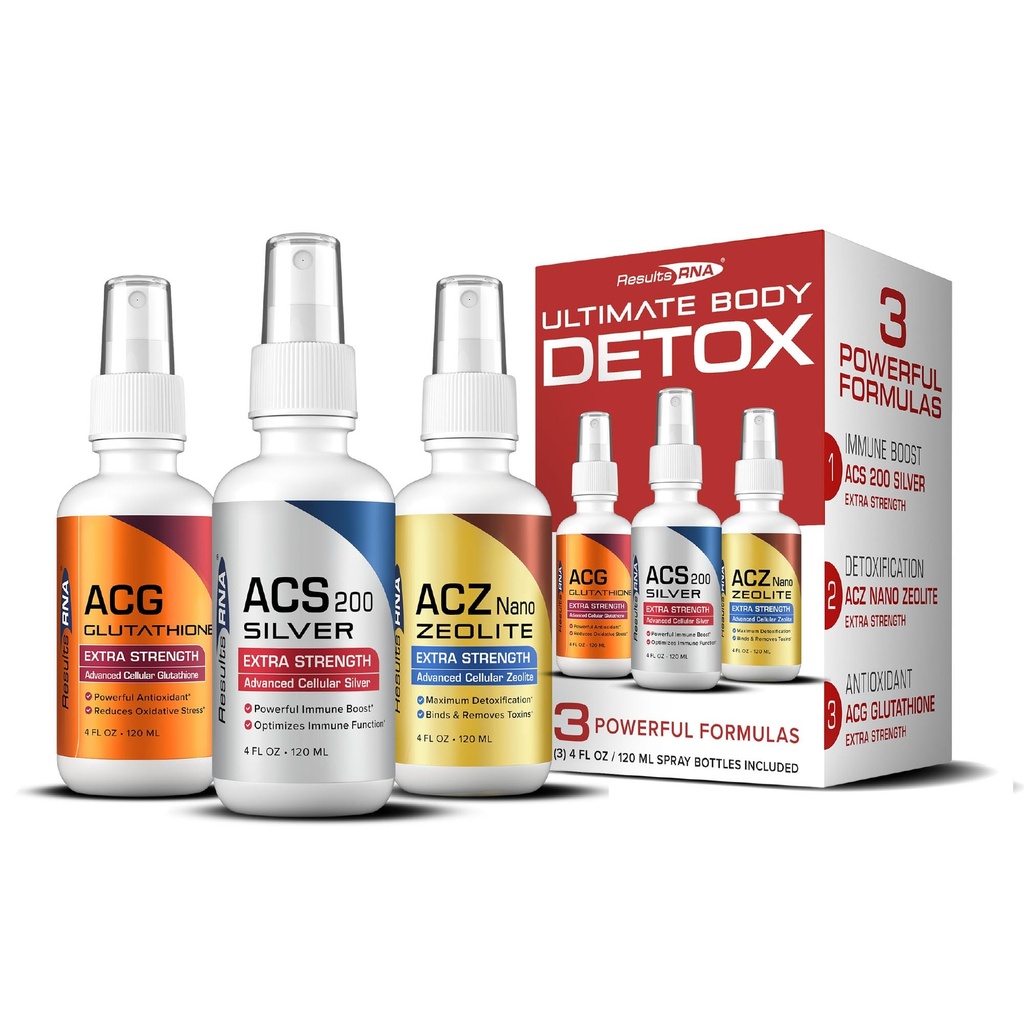 RNA-Ultimate Body 解毒外力系统-ACS 200 Silver/ACZ Zeolite/ACG Glutathione 解毒、促进豁免和减少氧化压力