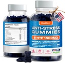 - 1500MG 5HTP 配L-Theanine Gaba & L-Tyrosine - Ashwagandha 草药补充剂 - 支持美国儿童与成年人智力戒备 Vegan Brain Mood Boost 补充剂