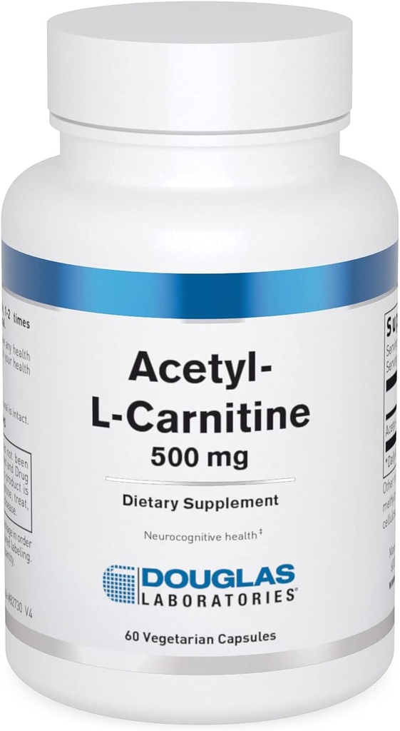 Douglas实验室 Acetyl L-Carnitine 500 mg → 支持正常衰老过程中的大脑和神经功能* → 60 Capsules