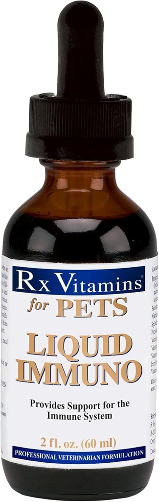 (原始内容存档于2018-09-21). Rx Vitamins Liquid Immuno Dog & Cat Immune Support - Reishi Mushroom Plus L-Lysine for Cats - 狗豁免靴子补充 - Bacon Flavor - 2 oz.