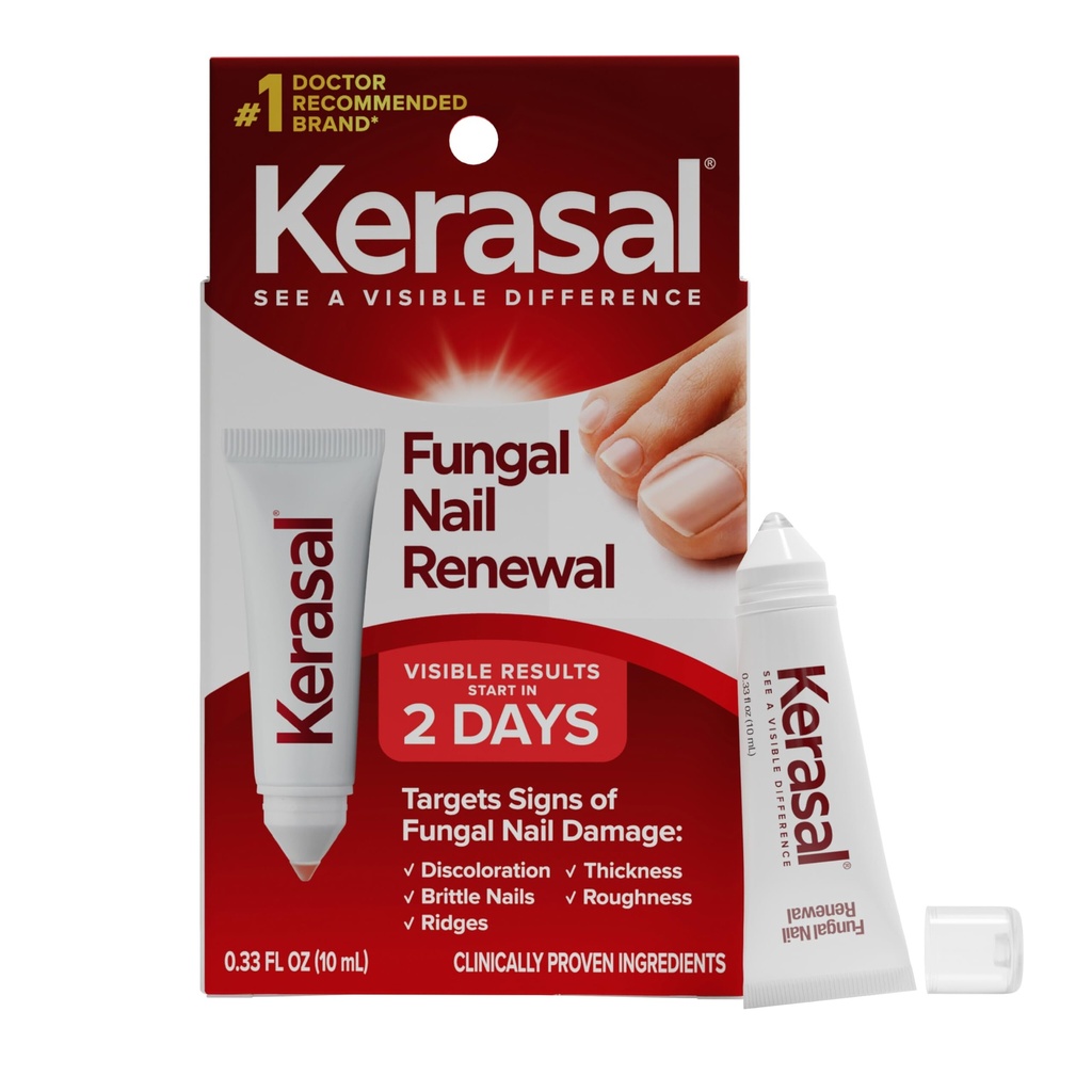 Kerasal Nail Fungus Extra strong QQ 修复受损的钉子,0.33 fl oz(包装 May Vary)