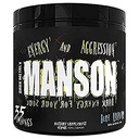 DARK METAL Inc. Manson High Stim Pre Workingout Powder, 能量聚焦强度,装入Beta Alanine L-Carnitine咖啡因精选, 35 Srvgs, 蓝莓