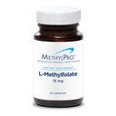 MethylPro 15mg L-Methylfolate(60 Capsules) - 专业强度活性甲基folate,Mood的5-MTHF补充,脑健康+免疫支持,非GMO + 无充电器的无粘液