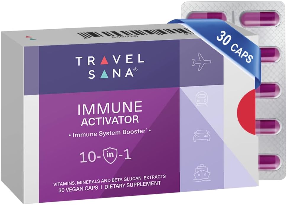 Immune Actionator 10in-1 Immune Booster + 与β-Glucan,维生素C,A,D3,B6,B9,B12,锌,硒和Manganese + 30 Vegan Capsules 的Immune Affairs – 10in–1 Immune Actionator – 10in–1 Immune Booster – Immune Asssupport 与β-Glucan,维生素C,A,D,D3,B6,B9,B12,锌,硒和Manganese + 30 Vegan Capsules 的辅佐.