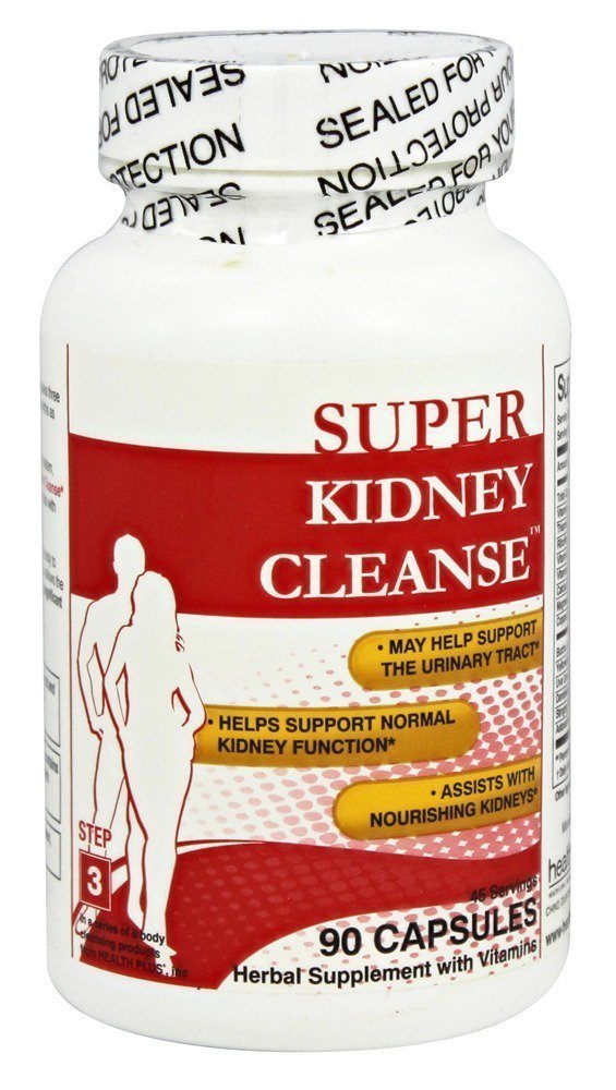 " 健康+ " 高级肾脏清洁剂,配有Cranberry提取剂、Turmeric Root和CoQ10,帮助支持健康肾功能和尿道切除井,60 Capsules