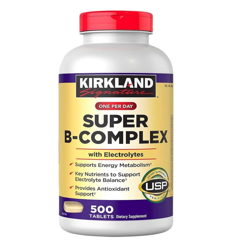 Kirkland 签名 Super B-Complex (2-Pack) 配电解石(2×500平板电脑)