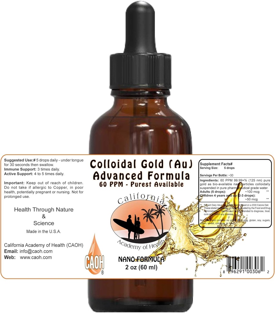 来自CAOH的Colloidal Gold Au 2 oz 数据