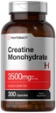 Horbäach Creatine Monohydrate Capsules → 3500mg → 300 Counter → Non-GMO 和 Gluten 免费补编
