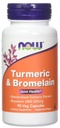 Now Foods Turmeric & Bromelain, 90 蔬菜罐头(2包)