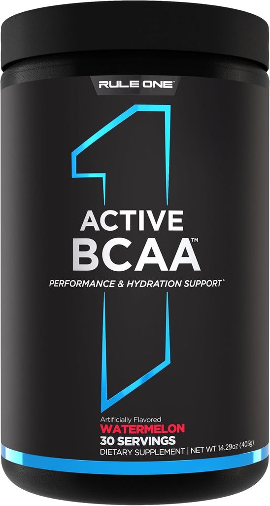 规则1 活性BCAA - 用5g BCAAs + Electrolytes,L-Glutamine和Citrulline(30架西瓜)进行性能,水分和恢复支持