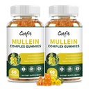 (120 pcs) Mullein Gummys for Lungs Detox – Mullein Leaf 提取剂配有 Quercetin, 用于呼吸和免疫支持的 老年莓, 用于吸烟者的呼吸和肺清洁剂, Vegan, Pineapple Flavor, (2 Pack)