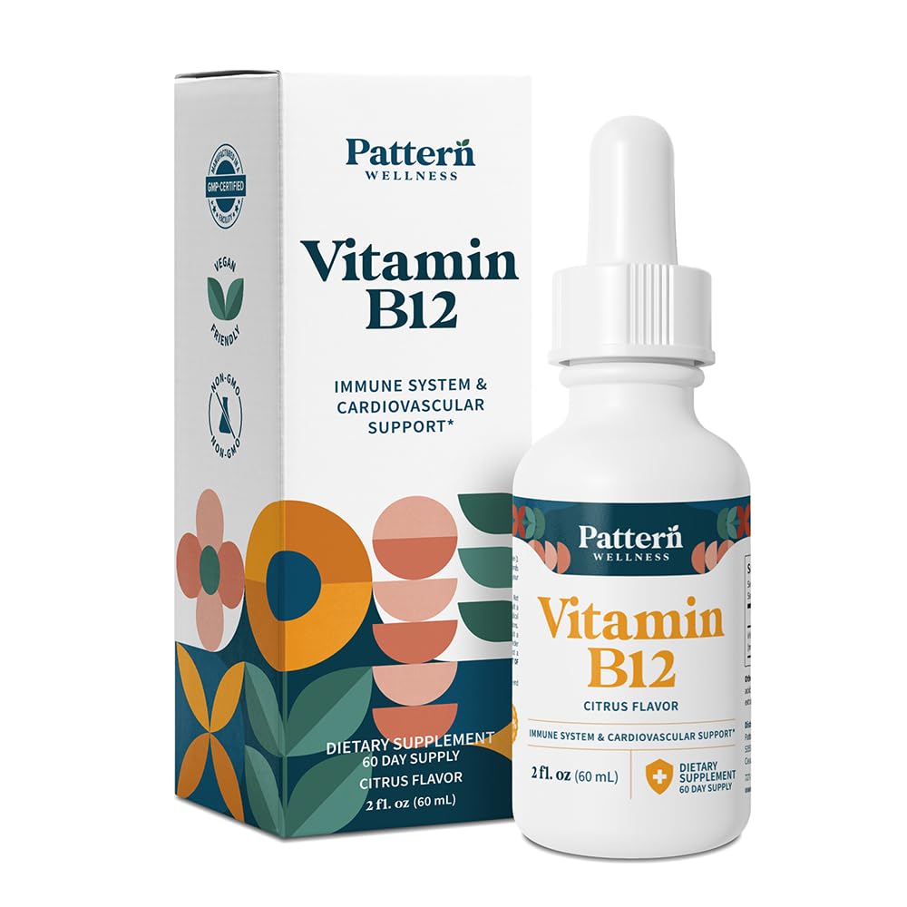B125,000 mcg – 亚语液滴 – Methiccobalamin,支持能量与免疫健康 – Vegan Citrus Flavor – 2 f. oz(60mL),第3党测试实验室
