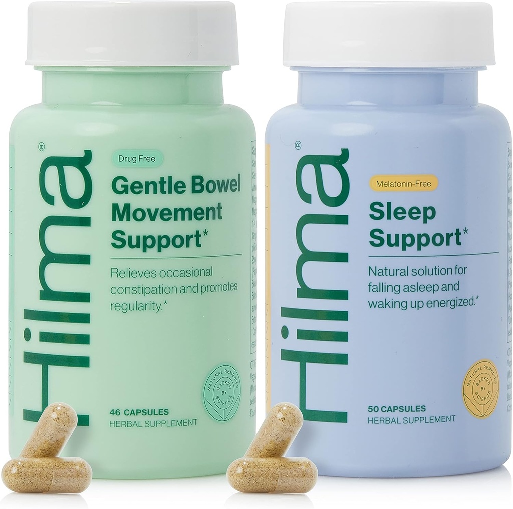 Hilma Gentle Bowel + 睡眠支持、睡眠和消化