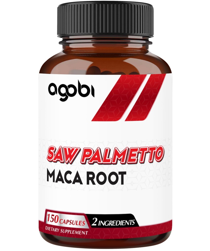 saw Palmetto 补充 Maca Root - 对头发健康、静默和能量支持的高提取支持 - 150 Veggie Capsules