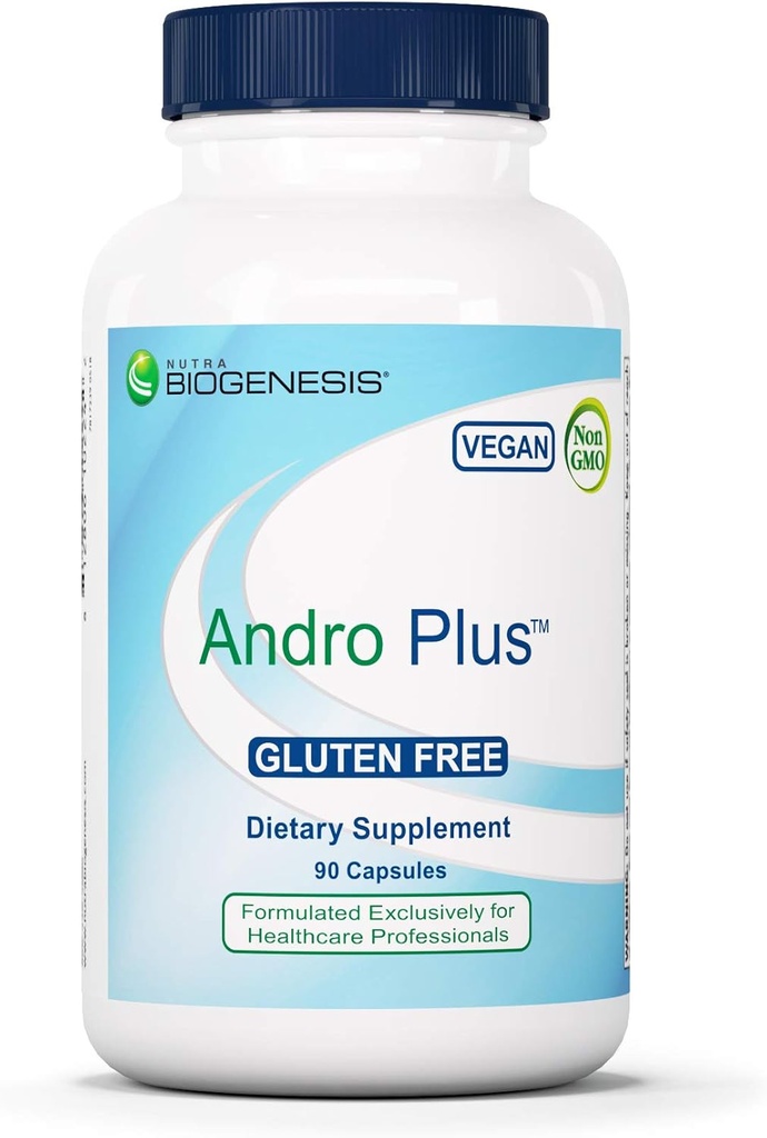 Nutra BioGenesis Andro Plus - Tribulus Terrestris Extraction for Men, Maca Root Supplement for Men's Virentity with Muira Puama, 健康与健康支持 - 90 植物科植物 Capsules
