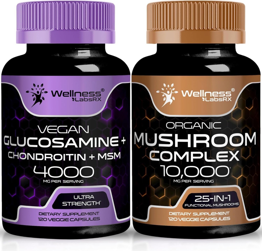 (原始内容存档于2018-07-21) (英语). WellNess LABSRX Glucosamine Chondroitin MSM 蘑菇补充剂 Capsules.