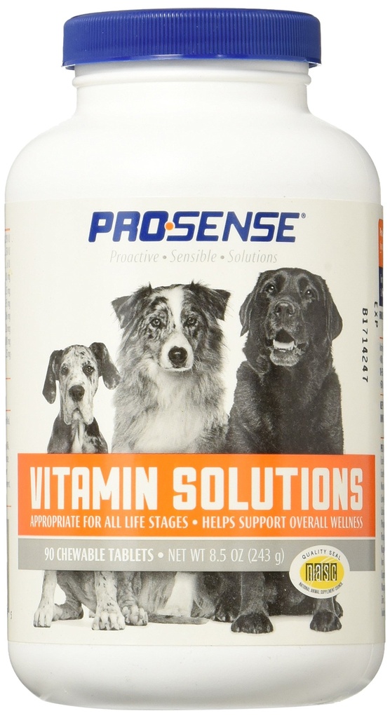 Prosense Vitamin Solutions 90 Counter, Chewwits for Dogs, 帮助支持整体健康(P-87039)