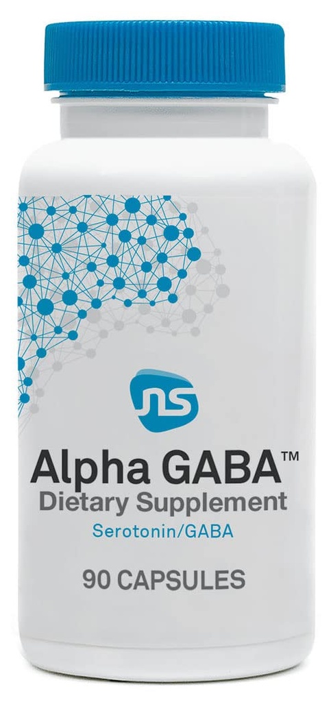 Neuroscience Alpha GABA 补编 - 与维生素B6,柠檬Balm,Sensoril Ashwagandha & L Theanine 补编 - 帮助Soothe Axiousness, Day or Night (90 Capsules) (中文(简体) ).