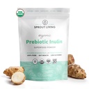 有机胰岛素与FOS 预生粉,易溶性纤维为Leaky Gut, Bloating, Digestion, Feed 友好细菌(Probiotics), 1 Scoop Daily, 1 lb (90 series)