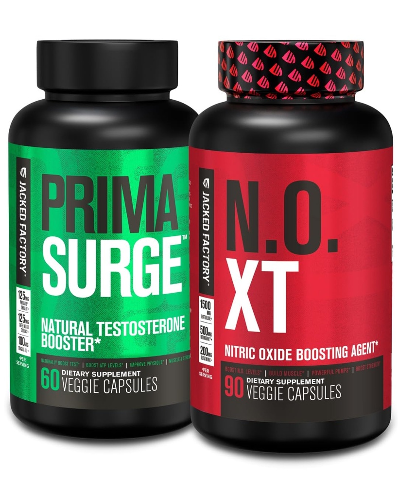 用于肌肉生长、泵和能源的XT Nitric Oxide补充剂(90 Capsules)