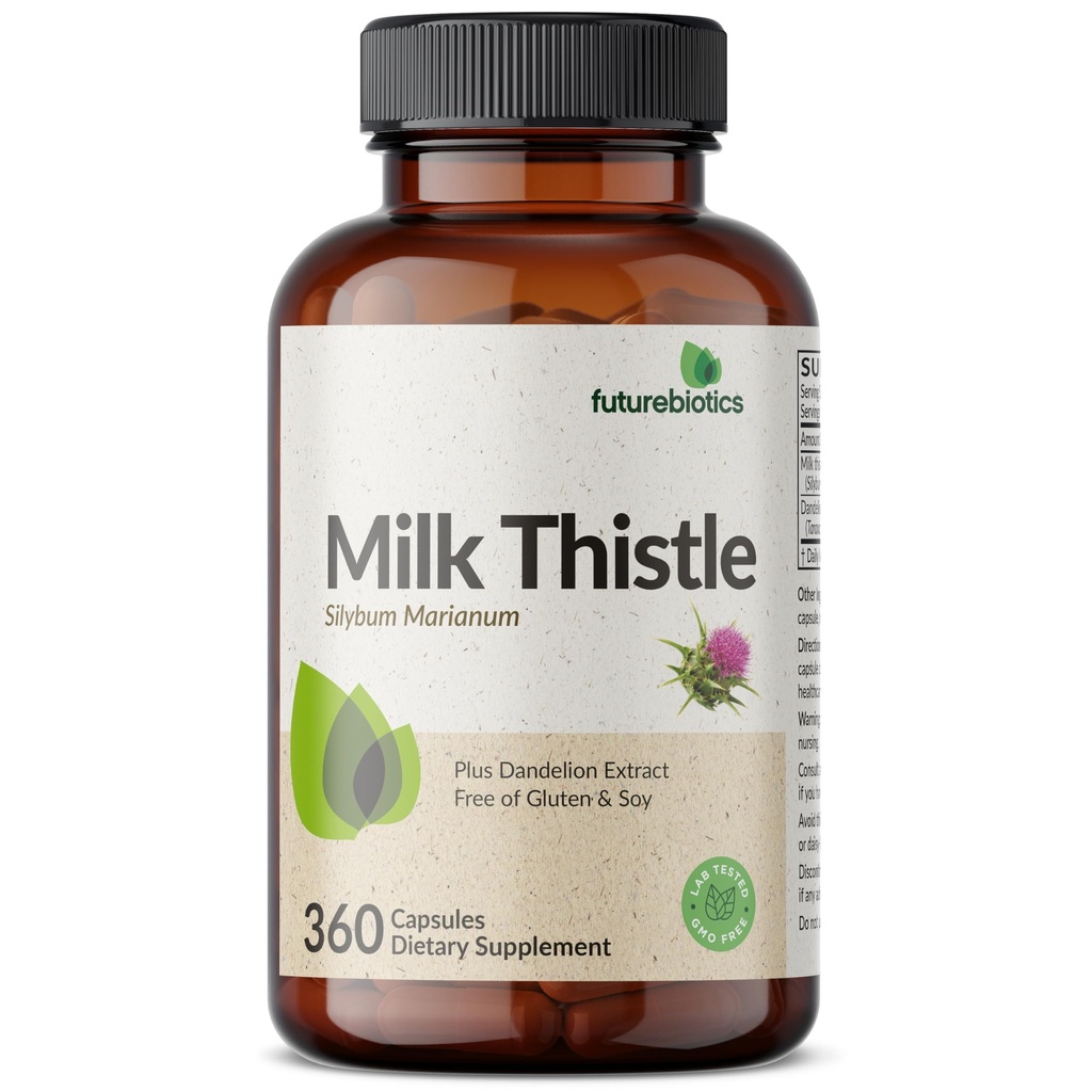 未来生物 牛奶 硝酸西利玛林 Marianum & Dandelion 根肝 健康支持 抗氧化剂支持 解毒 360卡普尔