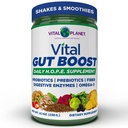 生命星球 - Brenda Watson的Vital Gut Boost Powder, PBS Gut Check Hope Supplement with Fiber 35, Omega 3 Oil, Probiotics, 和消化酶, 8.1oz, 230 Grams, 30 services