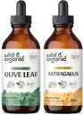 野生和有机橄榄叶叮当 4 fl oz & Astragalus 叮当 4 fl oz