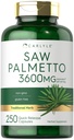 Carlyle Saw Palmetto 供男女使用 = 3600 mg = 250 capsules = Herb 抽取补编 = Serenoa Repens = = 非GMO 和 Gluten Free