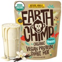 Earth Chimp Organization Vegan蛋白粉 - 配有Probiotics - 非转基因生物,乳品免费,Non Whey, 男女植物蛋白粉,Gluten免费 - 52 services 64 Oz (Vanilla)