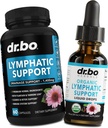 Lymphatic 排水补充剂 Pills & Drops - 有机Lymphatic 支持液滴清洁剂 淋巴系统支持补充剂 节点腿 & Neck - 淋巴节点排水系统